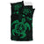 Hawaiian Map Kanaka Hibiscus Turtle Green Polynesian Bedding Set - Polynesian Pride