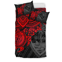 Guam Polynesian Duvet Cover Set - Red Turtle - Polynesian Pride