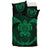 Hawaiian Fish Hook Turtle Heart Polynesian Bedding Set Green - Polynesian Pride