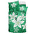 Hawaiian Plumeria Polynesian Bedding Set - Green - Polynesian Pride