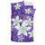 Hawaiian Plumeria Polynesian Bedding Set - Purple - Polynesian Pride