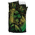 Hawaiian Map Palm Trees Fish Hook Polynesian Bedding Set Colorful Green - Polynesian Pride