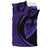 Hawaiian Surfing Waves Fish Hook Polynesian Bedding Set - Circle Style Purple - Polynesian Pride