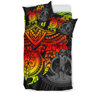 Vanuatu Polynesian Duvet Cover Set - Reggae Turtle - Polynesian Pride