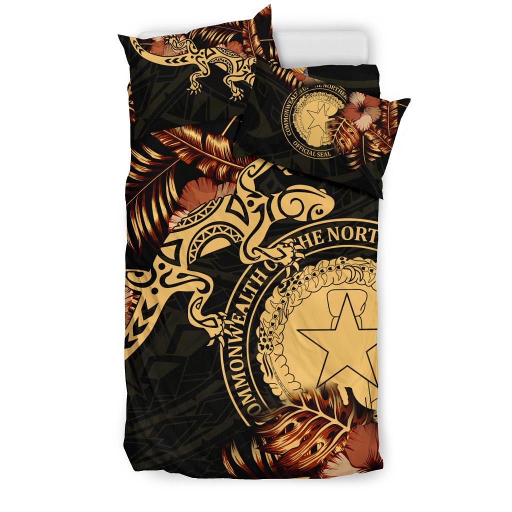 Polynesian Duvet Cover Set - Northern Mariana Islands Duvet Cover Set Lizrad Lucky - Polynesian Pride