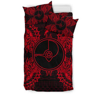 Polynesian Bedding Set - Yap Duvet Cover Set Map Red - Polynesian Pride