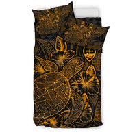 Polynesian Bedding Set - Guam Duvet Cover Set Gold Color - Polynesian Pride