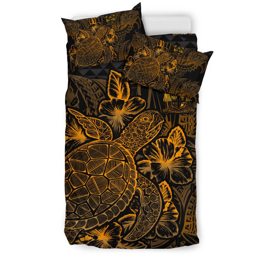 Polynesian Bedding Set - Fiji Duvet Cover Set Gold Color - Polynesian Pride