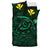 Hawaiian Turtle Hibiscus Plumeria Kanaka Polynesian Bedding Set Green - Soft Style - Polynesian Pride