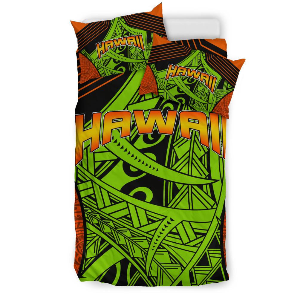 Polynesian Bedding Set - Hawaii Duvet Cover Set Tribal Wave - Polynesian Pride