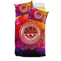 Polynesian Bedding Set Federated States Of Micronesia Duvet Cover Set Bright Style - Polynesian Pride
