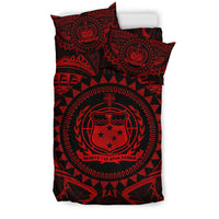 Samoa Polynesian Bedding Set - Samoa Duvet Cover Set - Samoa Red Seal - Polynesian Pride