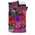 Polynesian Bedding Set - Purple Hibiscus Turtle Flowing Duvet Cover Set - Polynesian Pride