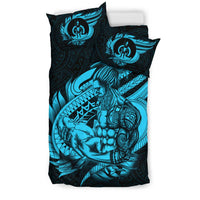 Polynesian Bedding Set - Vanuatu Duvet Cover Set Father And Son Emerald - Polynesian Pride