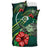 Polynesian Bedding Set - Yap Micronesia Duvet Cover Set Green Turtle Hibiscus - Polynesian Pride