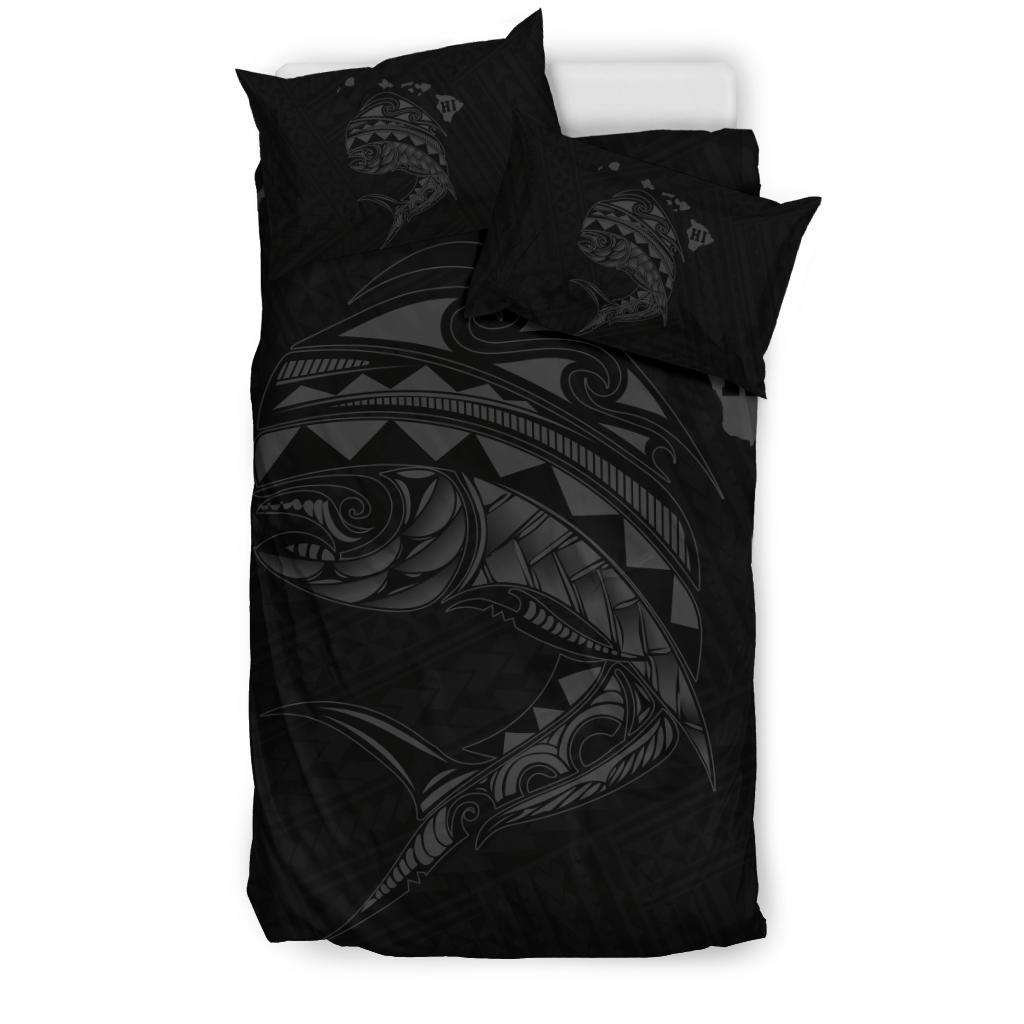 Hawaii Polynesian Mahi - Mahi Common Dolphinfish Bedding Set - Grey - Polynesian Pride