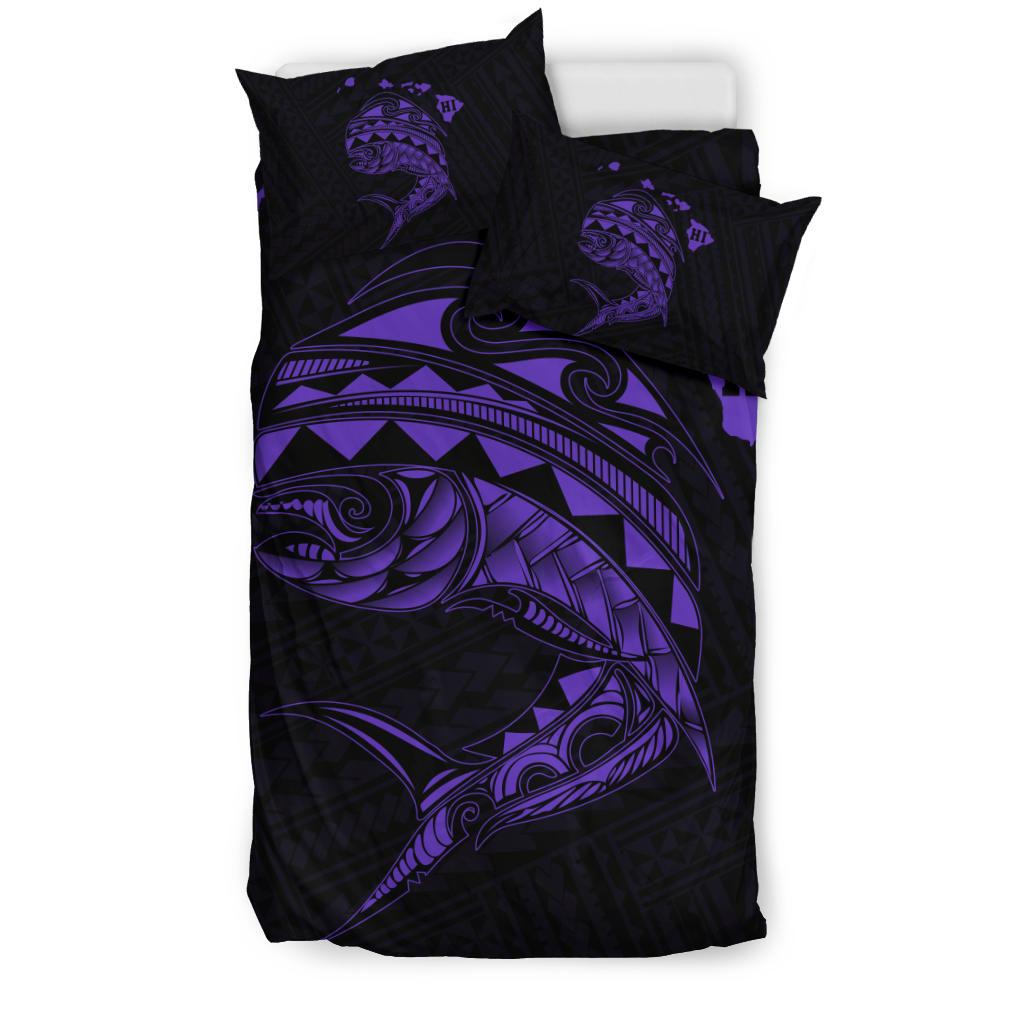 Hawaii Polynesian Mahi - Mahi Common Dolphinfish Bedding Set - Purple - Polynesian Pride