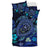 Hawaiian Bedding Set - Blue Ocean Honu And Flowers - Polynesian Pride