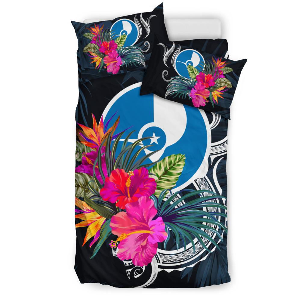 Polynesian Bedding Set - Yap Duvet Cover Set Tropical Flowers - Polynesian Pride