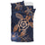 Hawaii Kakau Polynesian Turtle Map Bedding Set - Indigo - Polynesian Pride