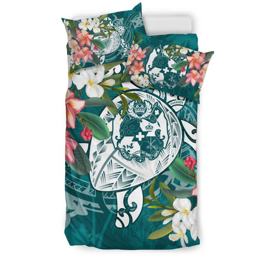 Tonga Polynesian Bedding Set - Turtle with Plumeria - Polynesian Pride