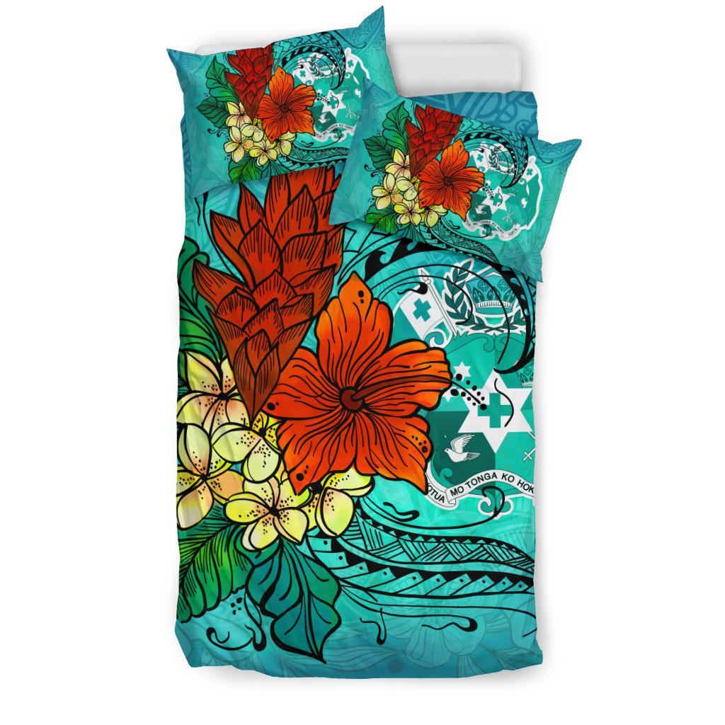 Tonga Bedding Set - Tropical Flowers Style - Polynesian Pride