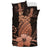 Hawaii Polynesian Pineapple Hibiscus Bedding Set - Zela Style Orange - Polynesian Pride