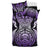 Maori Face Fern New Zealand Bedding Set Purple - Polynesian Pride