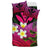 Kanaka Maoli (Hawaiian) Bedding Set, Polynesian Plumeria Banana Leaves Pink - Polynesian Pride