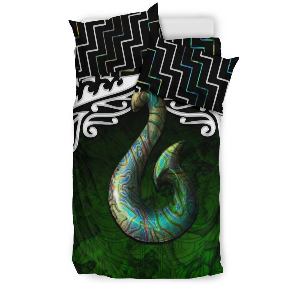 New Zealand Maori Hei Matau Poutama Bedding Set - Polynesian Pride