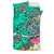 Polynesian Bedding Set - Turtle Plumeria Turquoise Color - Polynesian Pride