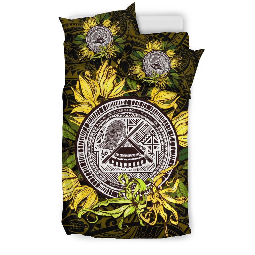 American samoa Bedding Set Ylang Ylang Flowers - Polynesian Pride