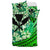 Kanaka Maoli (Hawaiian) Bedding Set - Lauhala Polynesian Hibiscus Green - Polynesian Pride