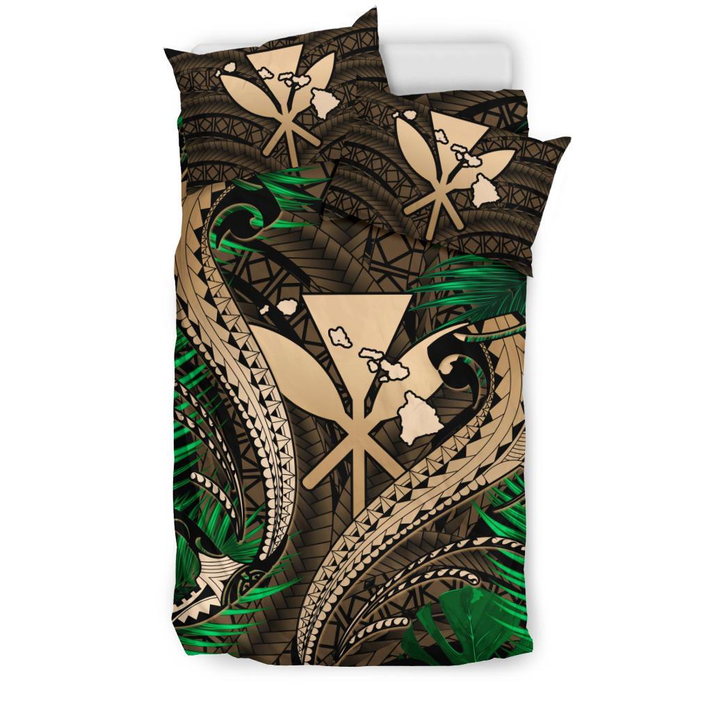 Hawaii Shark Polynesian Tropical Bedding Set - Gold - Polynesian Pride