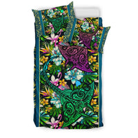 Hawaii Bedding Set - Hawaii Manta Ray Tropical Polynesian Bedding Set - Pure Style - Polynesian Pride