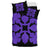 Hawaiian Bedding Set Royal Pattern - Black And Purple - C1 Style - Polynesian Pride