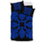 Hawaiian Bedding Set Royal Pattern - Black And Blue - C1 Style - Polynesian Pride