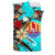 Tahiti Bedding Set - Tribal Flower With Special Turtles Blue Color - Polynesian Pride