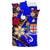 Fiji Bedding Set - Tribal Flower With Special Turtles Blue Color - Polynesian Pride