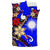 Marshall Islands Bedding Set - Tribal Flower With Special Turtles Blue Color - Polynesian Pride