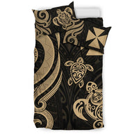 Wallis and Futuna Bedding Set - Gold Tentacle Turtle - Polynesian Pride
