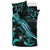 Fiji Polynesian Bedding Set - Turtle With Blooming Hibiscus Turquoise - Polynesian Pride