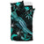 Hawaii Polynesian Bedding Set - Turtle With Blooming Hibiscus Turquoise - Polynesian Pride