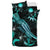 Nauru Polynesian Bedding Set - Turtle With Blooming Hibiscus Turquoise - Polynesian Pride