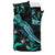 New Caledonia Polynesian Bedding Set - Turtle With Blooming Hibiscus Turquoise - Polynesian Pride