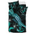 Niue Polynesian Bedding Set - Turtle With Blooming Hibiscus Turquoise - Polynesian Pride