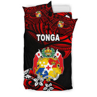 Mate Ma'a Tonga Rugby Bedding Set Polynesian Unique Vibes - Red - Polynesian Pride