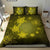 Hawaiian Plumeria Hibiscus Turtle Under The Sea Polynesian Bedding Set Yellow - Polynesian Pride