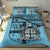 Fiji Duvet Cover Set - Fiji Flag & Coat Of Arms Blue - Polynesian Pride