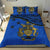 Solomon Island Duvet Cover Set - Flag & Coat Of Arms Blue - Polynesian Pride